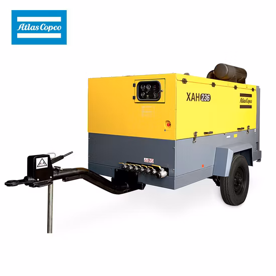 Tragbarer mobiler Luftkompressor von Atlas Copco (10 m3/min, 10,3 bar, 12 bar, XATS156C, XAHS166C)