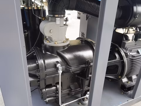 2021 Neues Design 200 kW 10 bar geräuscharmer zweistufiger Schraubenluftkompressor mit Öleinspritzung für Sprühfarbe