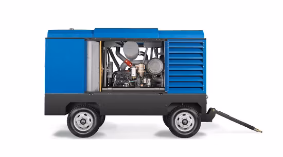 China Well Drilling Dieselmotorbetriebener tragbarer beweglicher Schraubenluftkompressor zum Bohren 650